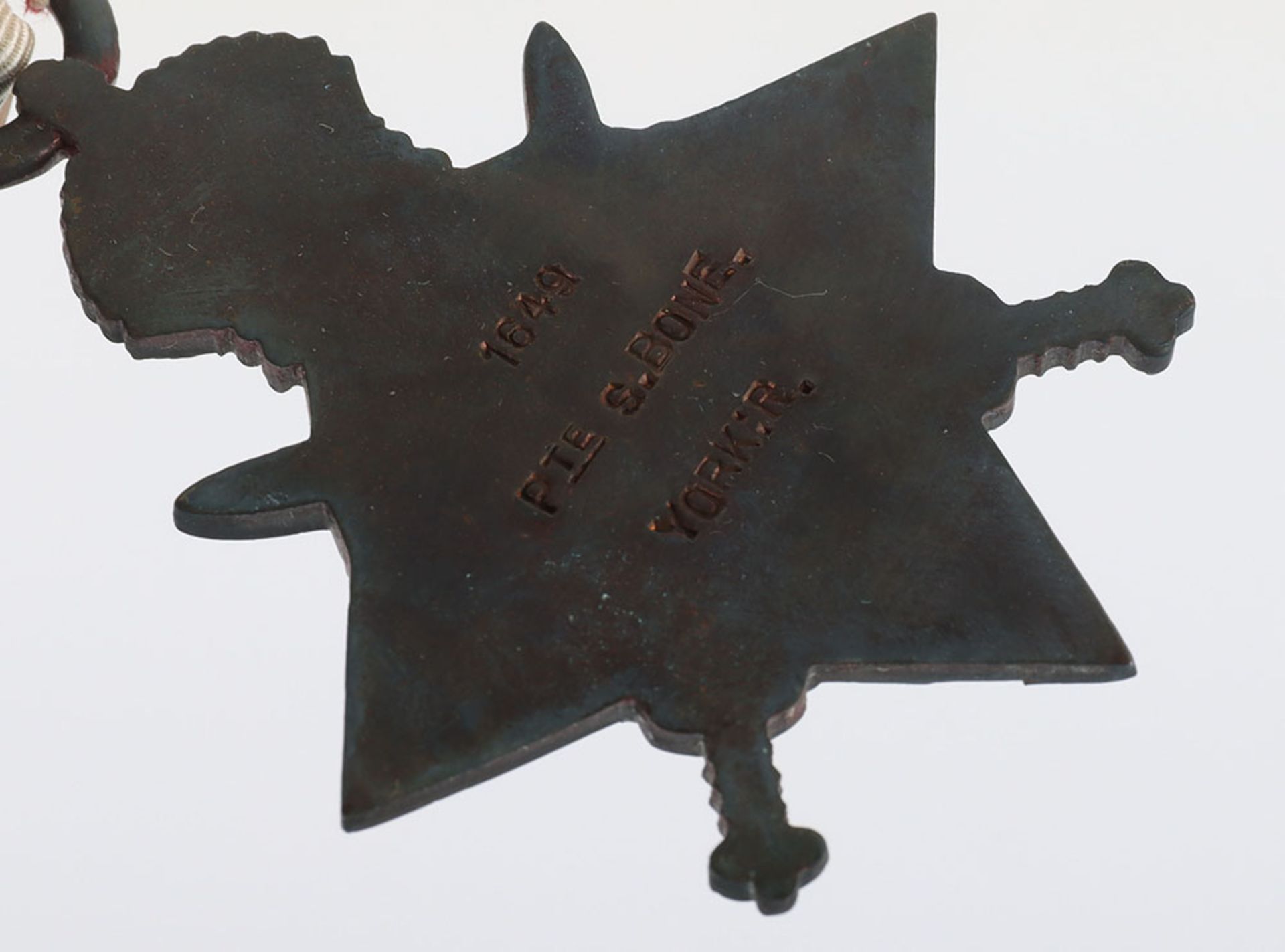 Great War 1914-15 Star Medal Trio to a Private in the Yorkshire Regiment Who Was Killed in Action a - Image 7 of 7