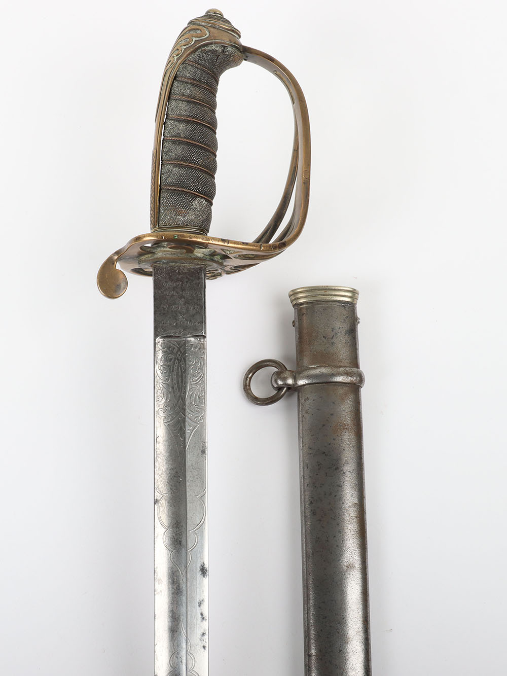 Scarce Victorian 1845 Pattern Infantry Officers Sword to A. R. HOLBROOK, 5th Hampshire Rifle Volunte - Image 2 of 14