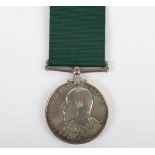 Edwardian Volunteer Long Service Medal to the 5th Durham Light Infantry