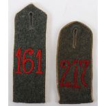 2x WW1 German M-15 Pattern Field Grey Shoulder Straps