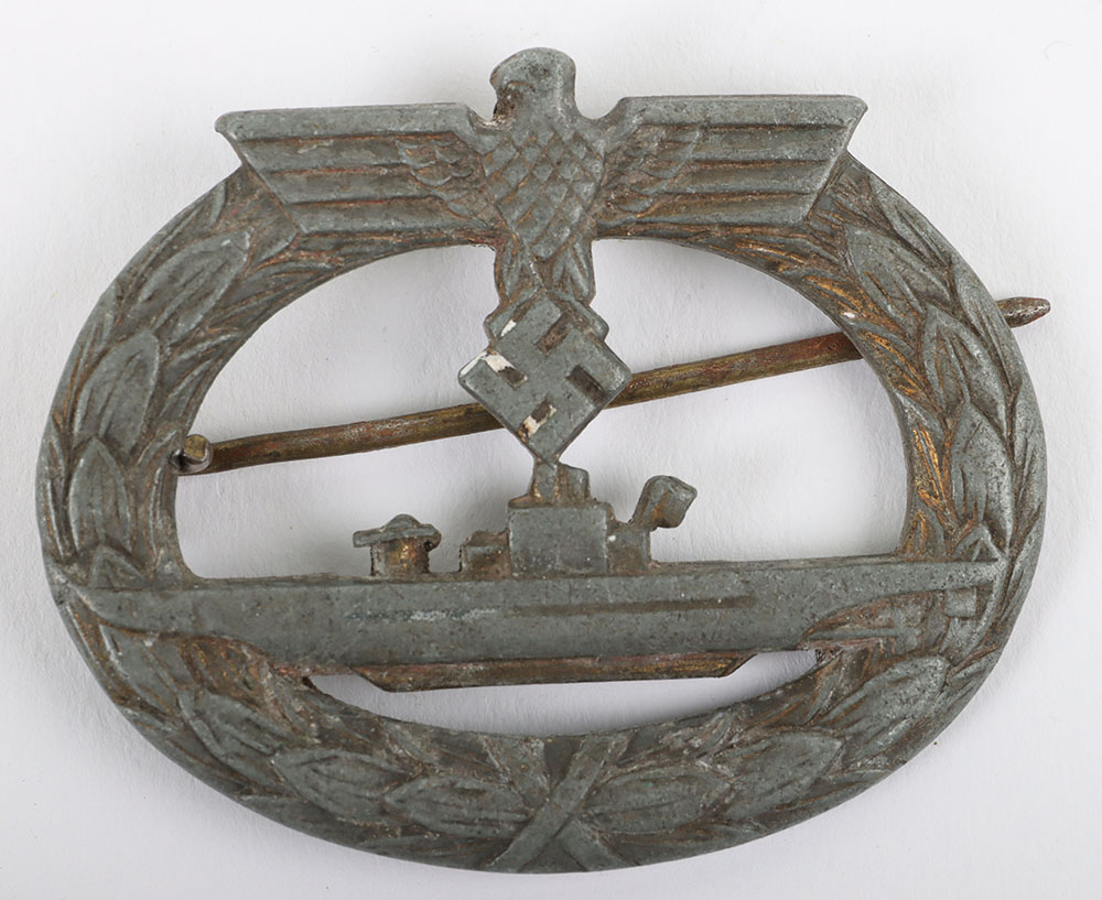 WW2 German Kriegsmarine U-Boat War Badge by Friedrich Orth, Wien - Image 2 of 7