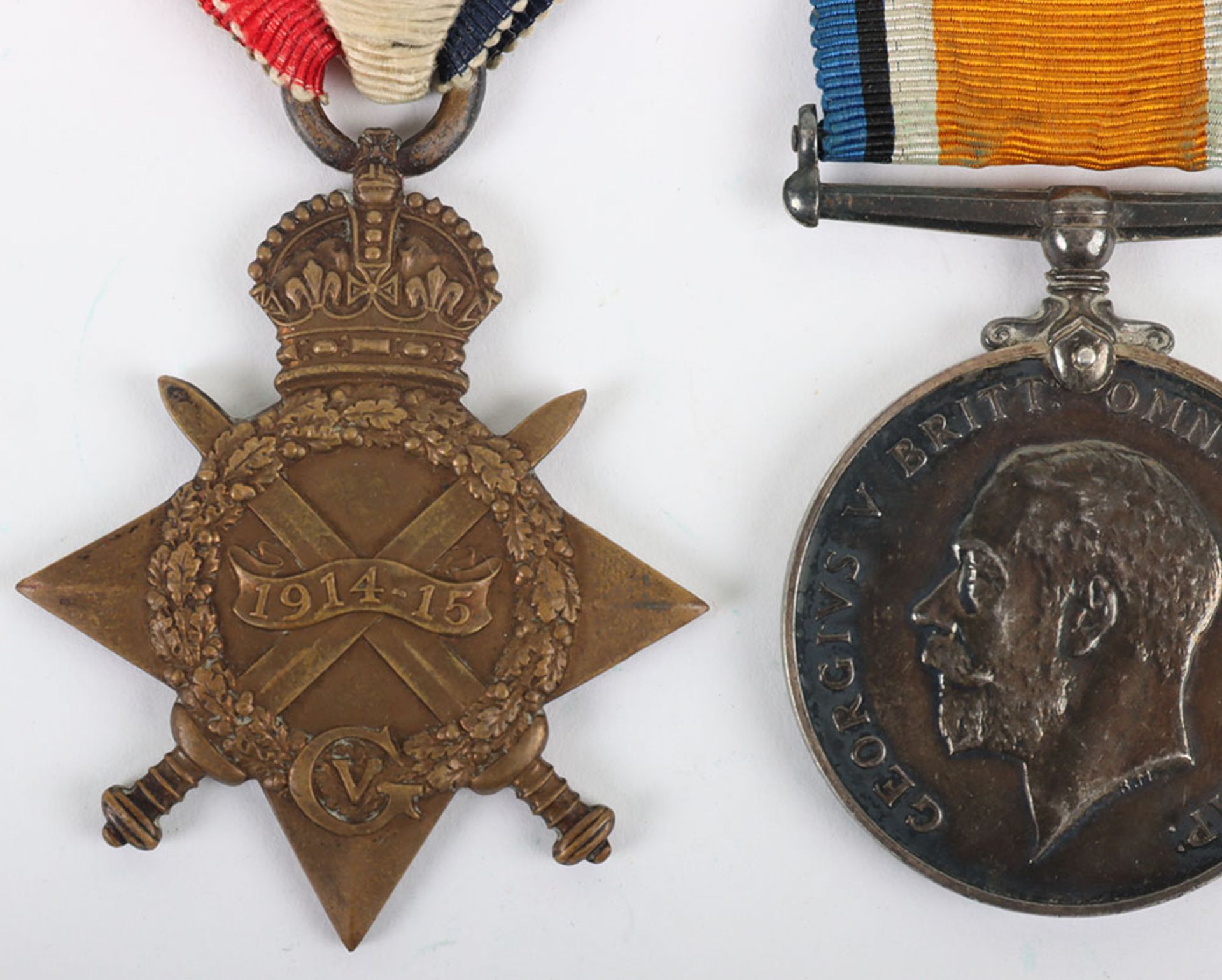 Great War 1914-15 Star Medal Trio to a Private in the East Yorkshire Regiment Who Was Accidently Sho - Image 3 of 7