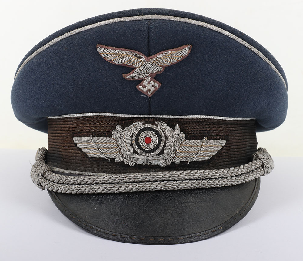 Historically Important Luftwaffe Officers Cap Belonging to Leutnant Rudolf Theopold, Pilot of Heinke - Image 2 of 15