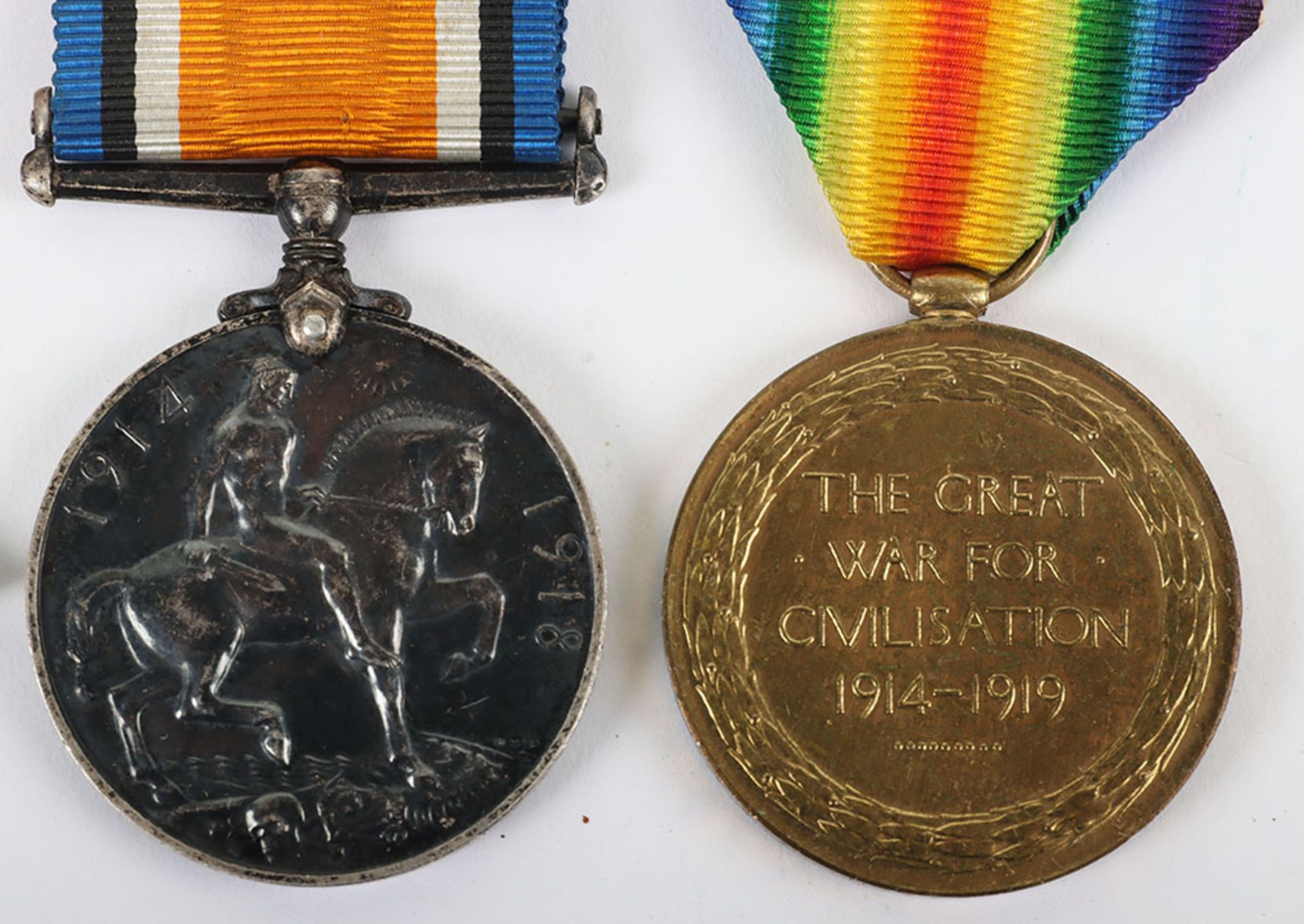 Great War 1914-15 Star Medal Trio to a Private in the 10th Battalion York & Lancaster Regiment Who W - Bild 6 aus 7