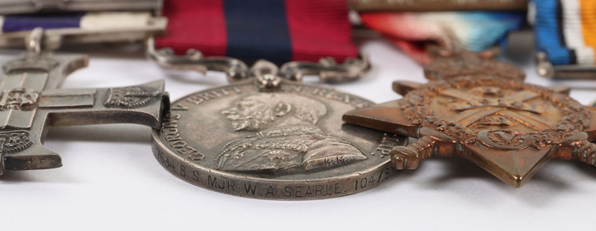 A Superb Great War Military Cross and Bar, Distinguished Conduct Medal Group of Seven to the Royal F - Bild 9 aus 28