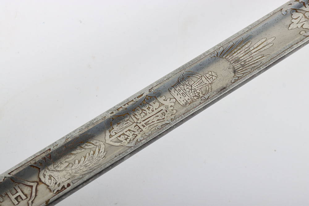 1897 Pattern Infantry Officers Presentation Sword of the Hampshire Regiment, Dated 1926 - Image 8 of 15