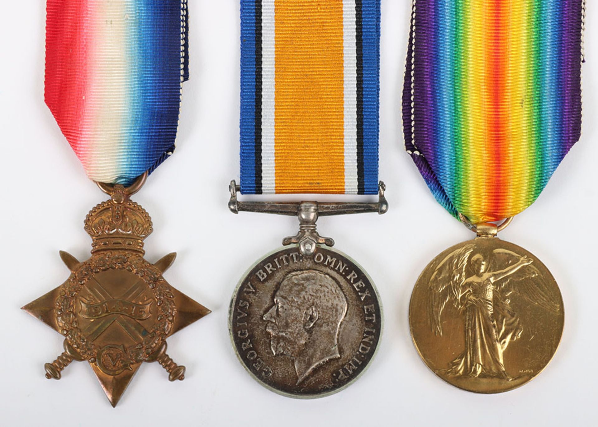 Great War 1914-15 Star Medal Trio to the 18th Battalion Durham Light Infantry
