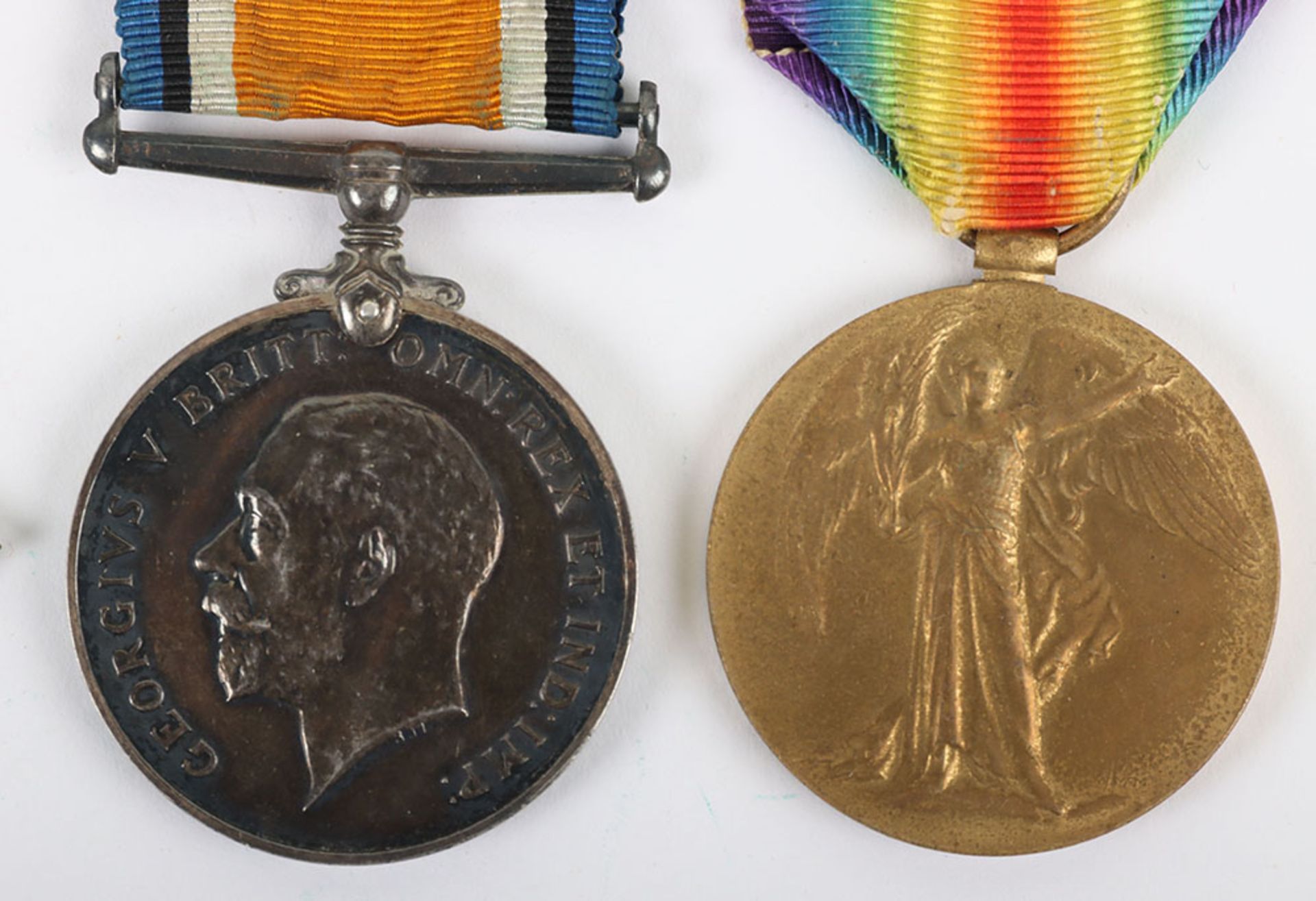 Great War 1914-15 Star Medal Trio to a Private in the East Yorkshire Regiment Who Was Accidently Sho - Bild 2 aus 7