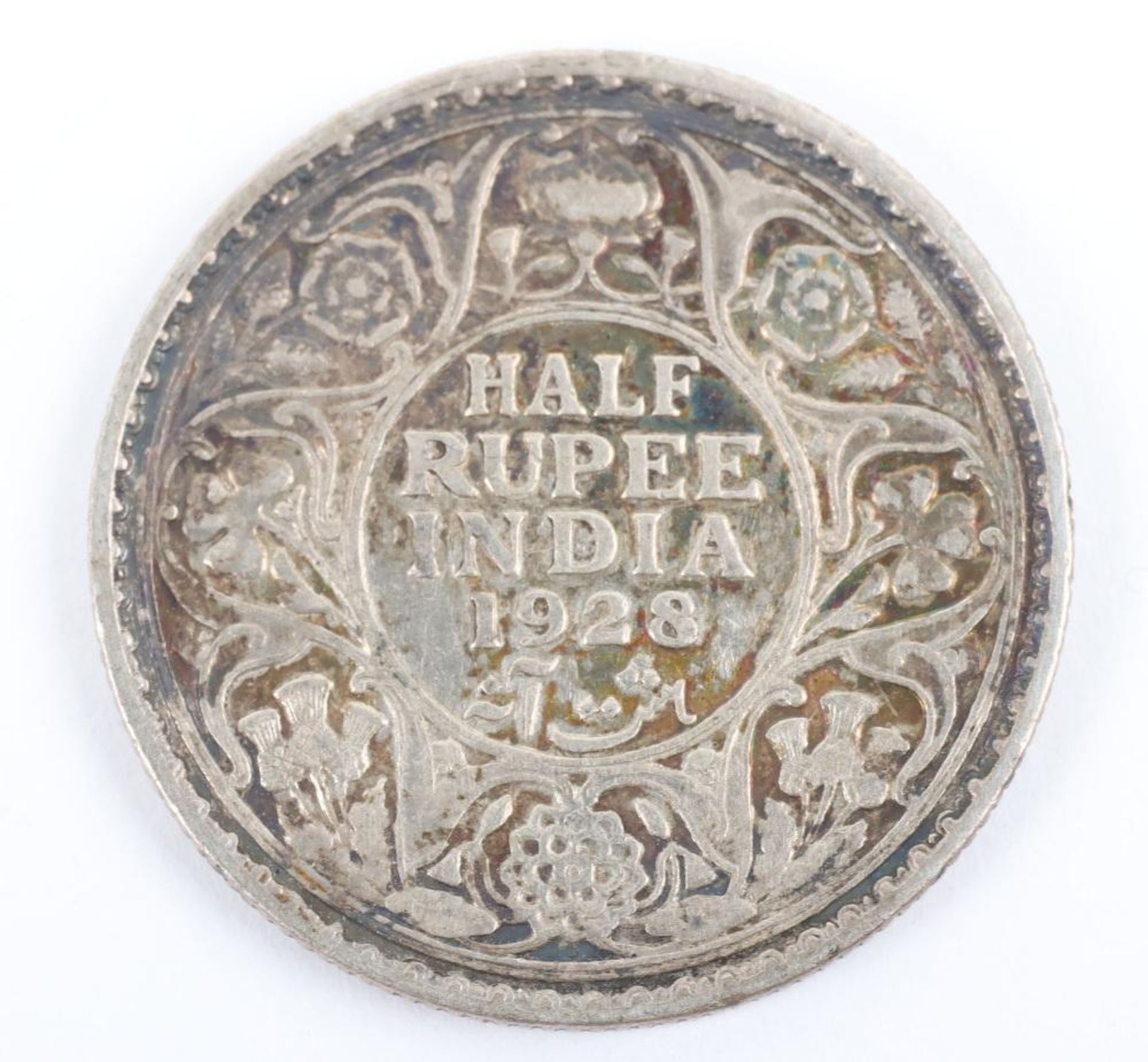 British India, George V (1910-1936), Half Rupee 1928, 1 Anna 1936, One Quarter Anna 1927 and 1/12 An - Image 2 of 4