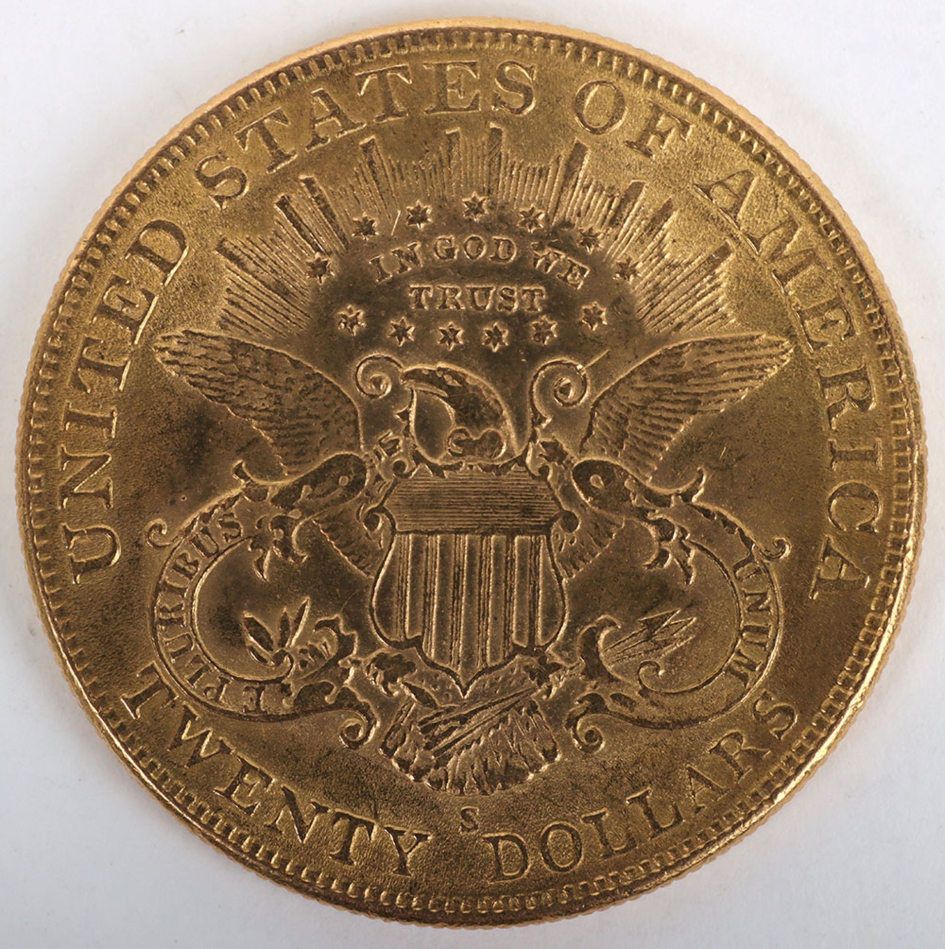 USA Double Eagle $20, San Francisco - Image 2 of 2