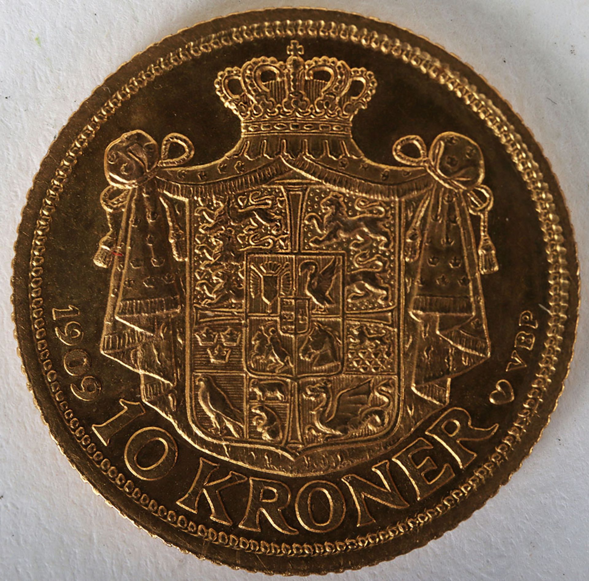 Denmark, Frederick VIII, 10 Kroner, 1909