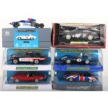 Fived Boxed Scalextric Jaguar Slot Cars