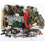 A Quantity of Palitoy Vintage Action Man loose weapons, clothing, and accessories
