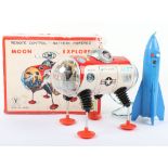 Yonezawa Japanese Fairylight tinplate battery operated NASA Moon Explorer