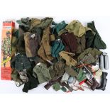 A Large Quantity of Palitoy vintage Action Man loose clothing, and accessories,