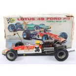 Original Junior Products (Japan) tinplate battery operated Lotus 49 Ford F-1 Racing car, 1970s