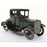 Bing tinplate clockwork Ford Saloon Motor car, German 1920s