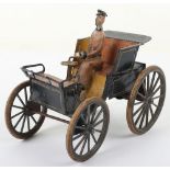 An Early Guntermann tinplate clockwork ‘Vis á Vis’ Motorcar, German circa 1900