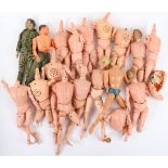 A Quantity of Playworn Vintage Action man dolls