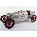 Scarce 1930’s CIJ (France) Alfa Romeo P2 Clockwork Racing Car, with front lights