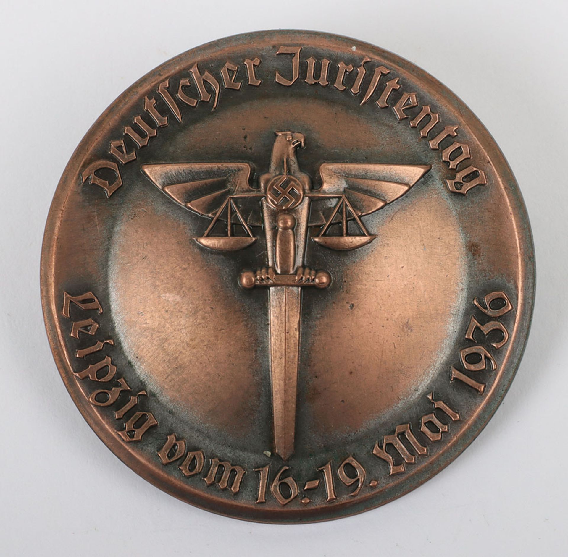 Third Reich Deutscher Juristentag Leipzig 1936 Day Badge - Image 2 of 3