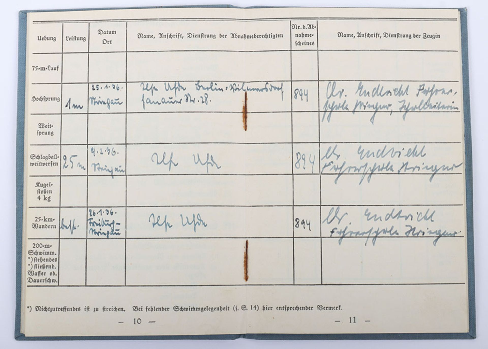 Third Reich Bundes Deutscher Mädel (B.D.M) Leistungsbuch (Performance Book) - Image 6 of 6