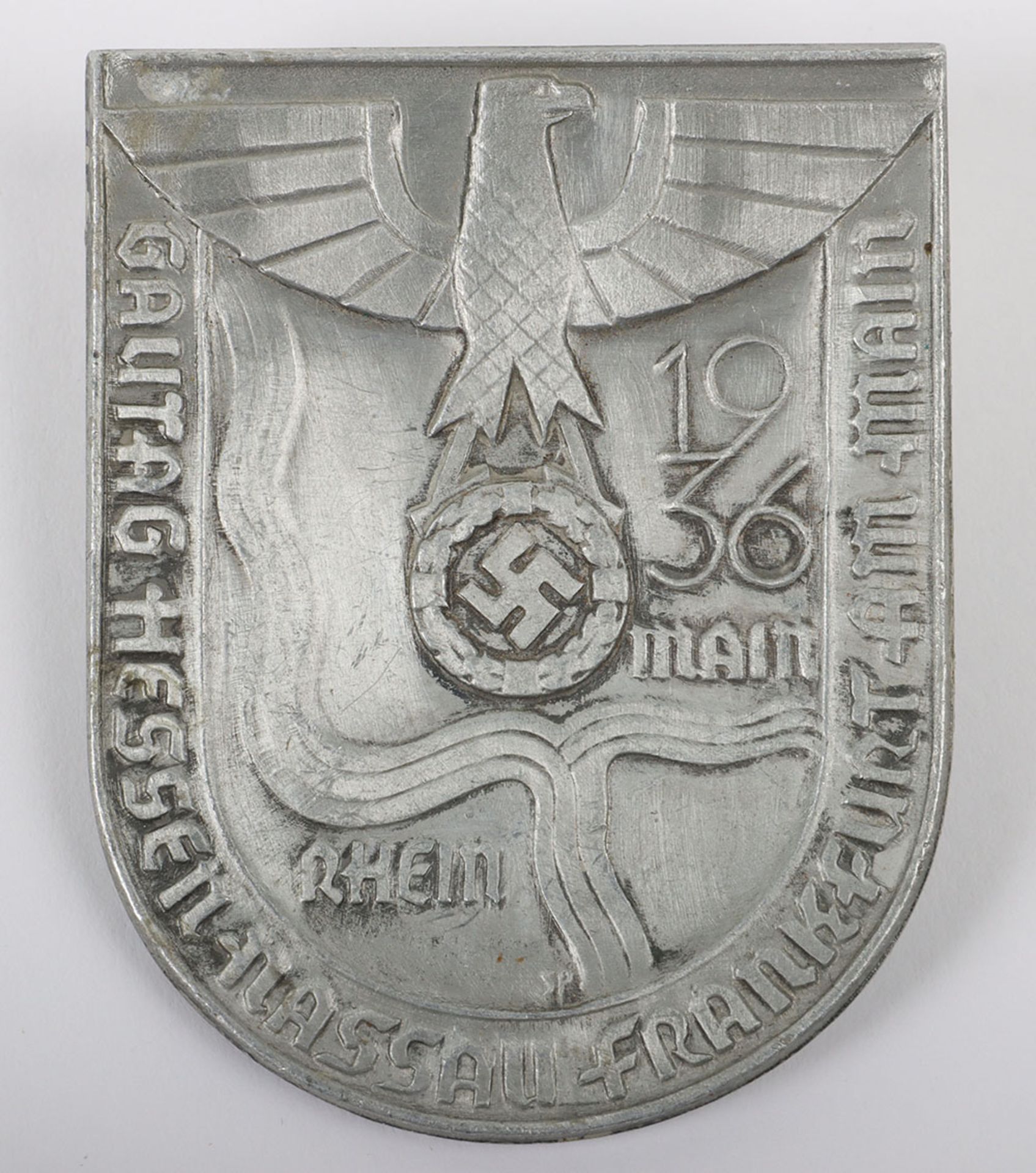 Third Reich Gautag Hessen-Nassau Frankfurt am Main Day Badge - Image 2 of 3