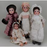 A.M 390 bisque head doll, German circa 1915,