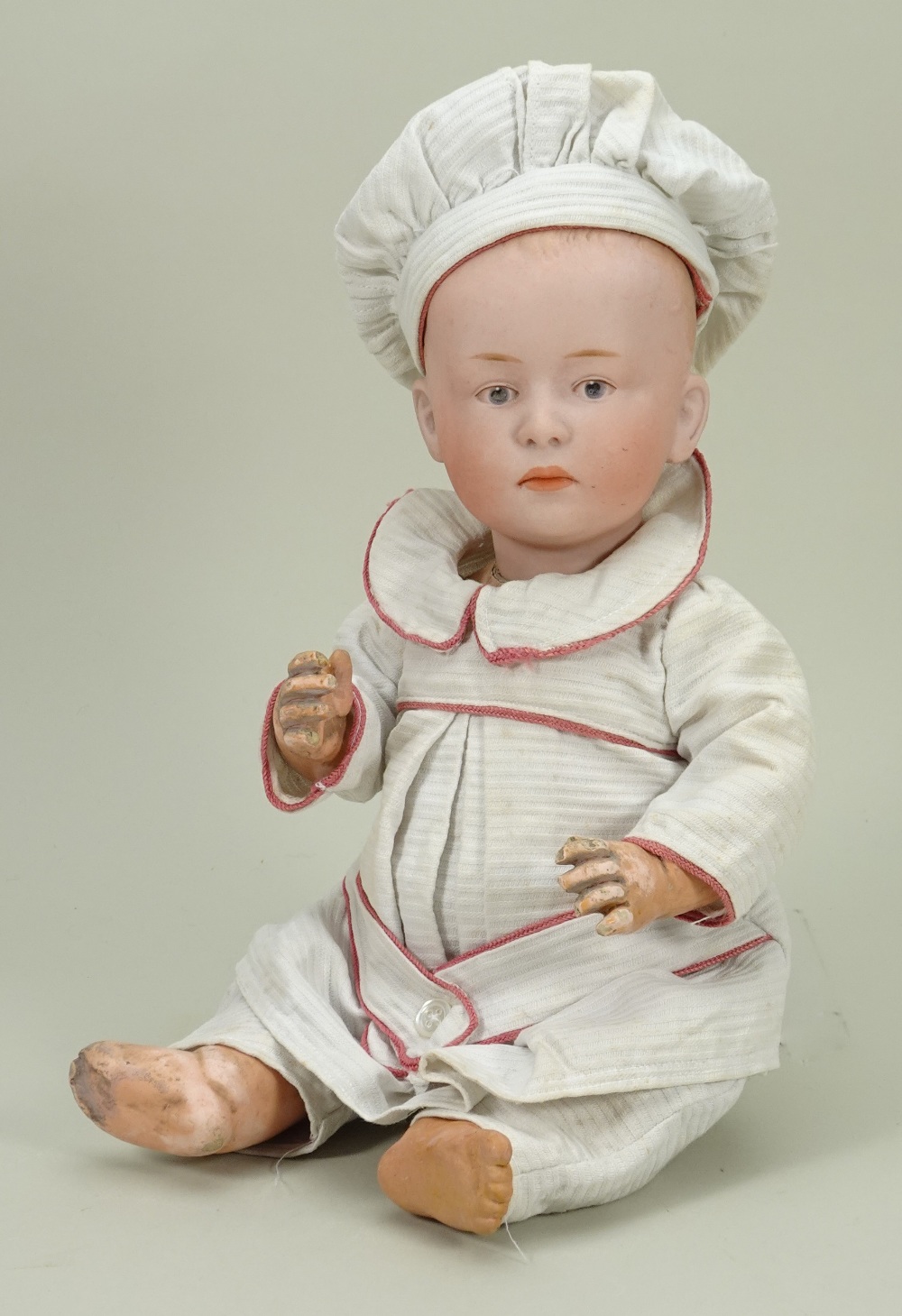 Tête De Poupée En Porcelaine Heubach 8723 - Reproduction Allemande, 11 Cm