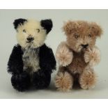 Miniature Schuco Teddy bear and Panda, 1950s,