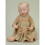 A Kammer & Reinhardt 100 ‘Kaiser’ bisque head character baby doll, German circa 1910,