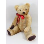 A large Merrythought golden mohair Teddy bear, 1930s,