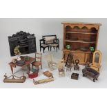 A selection of 19th century Dolls house furniture,