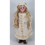 Goldie a Simon & Halbig DEP 1079 bisque head doll, German circa 1900,