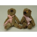 A pair of WWI Mascot pocket soldier Teddy bears, 1914-1918,