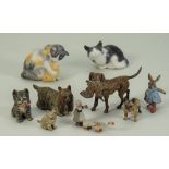 Six Viennese cold painted bronze animals, early 20th century,