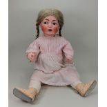 A large Hertel, Schwab & Co 98/14 bisque head toddler doll,