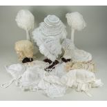 Collection of Baby bonnets,