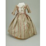 A good silk gown for early wooden doll,