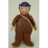 Rare Merrythought Second World War A.R.P (Air Raid Precautions) felt doll,