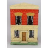 A Silber & Fleming painted wooden dolls house and contents, circa 1890,