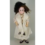 A Kestner mould 168 bisque head doll, German circa 1905,