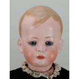 A large good Kley & Hahn 154 bisque head character toddler doll, German circa 1910,
