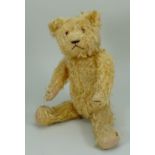A Petz shaggy golden mohair Teddy bear, circa 1950,
