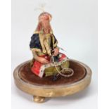 Rare wax model of a Persian Gentleman smoking a Hookah, by Henrietta Wade 1789-1851,