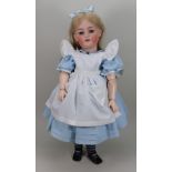 A Simon & Halbig 1078 bisque head doll, German circa 1910,