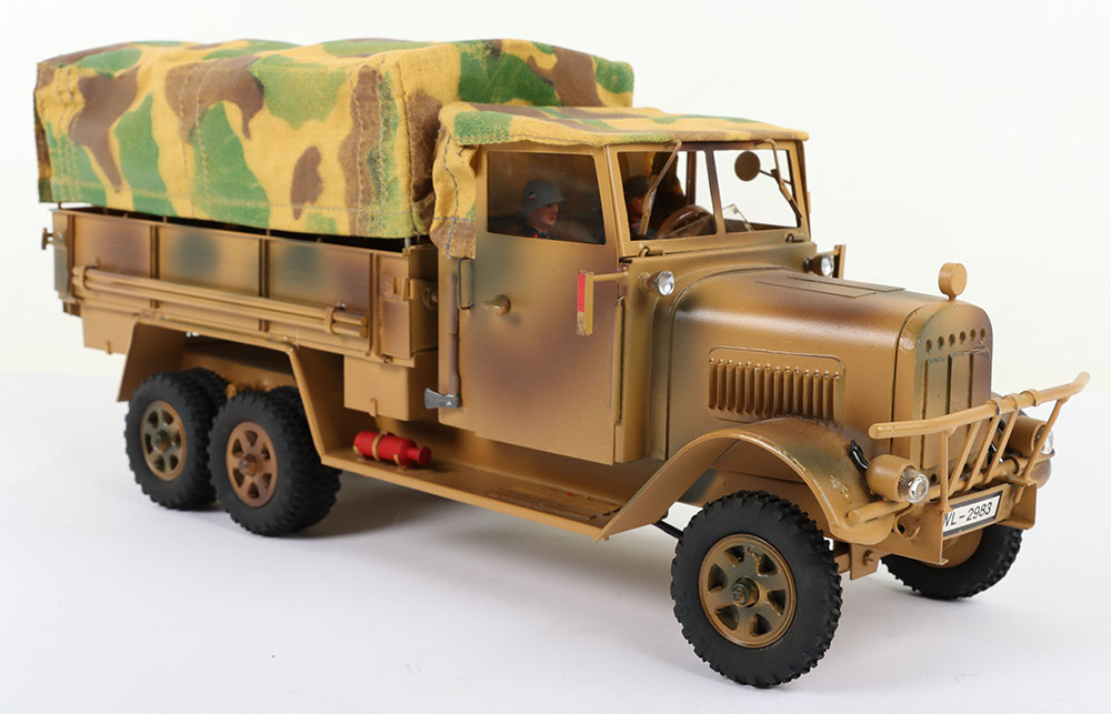 Gert Duscha (Germany) Modern Tinplate Reproduction Lineol Issue German Six Wheel Troop Transporter T - Image 3 of 7