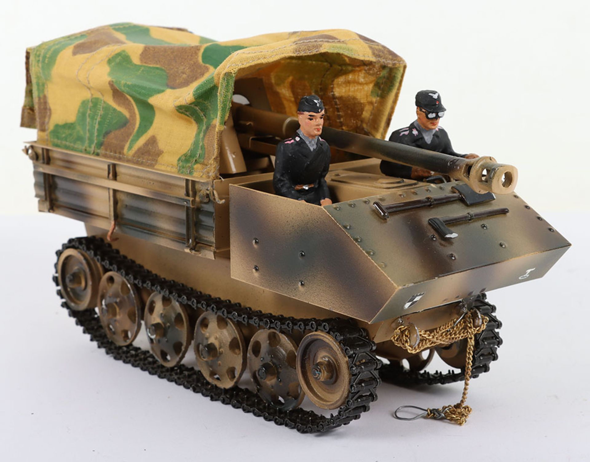 Modern Lineol WW2 German 37mm Anti-Aircraft Artillery Armoured Vehicle