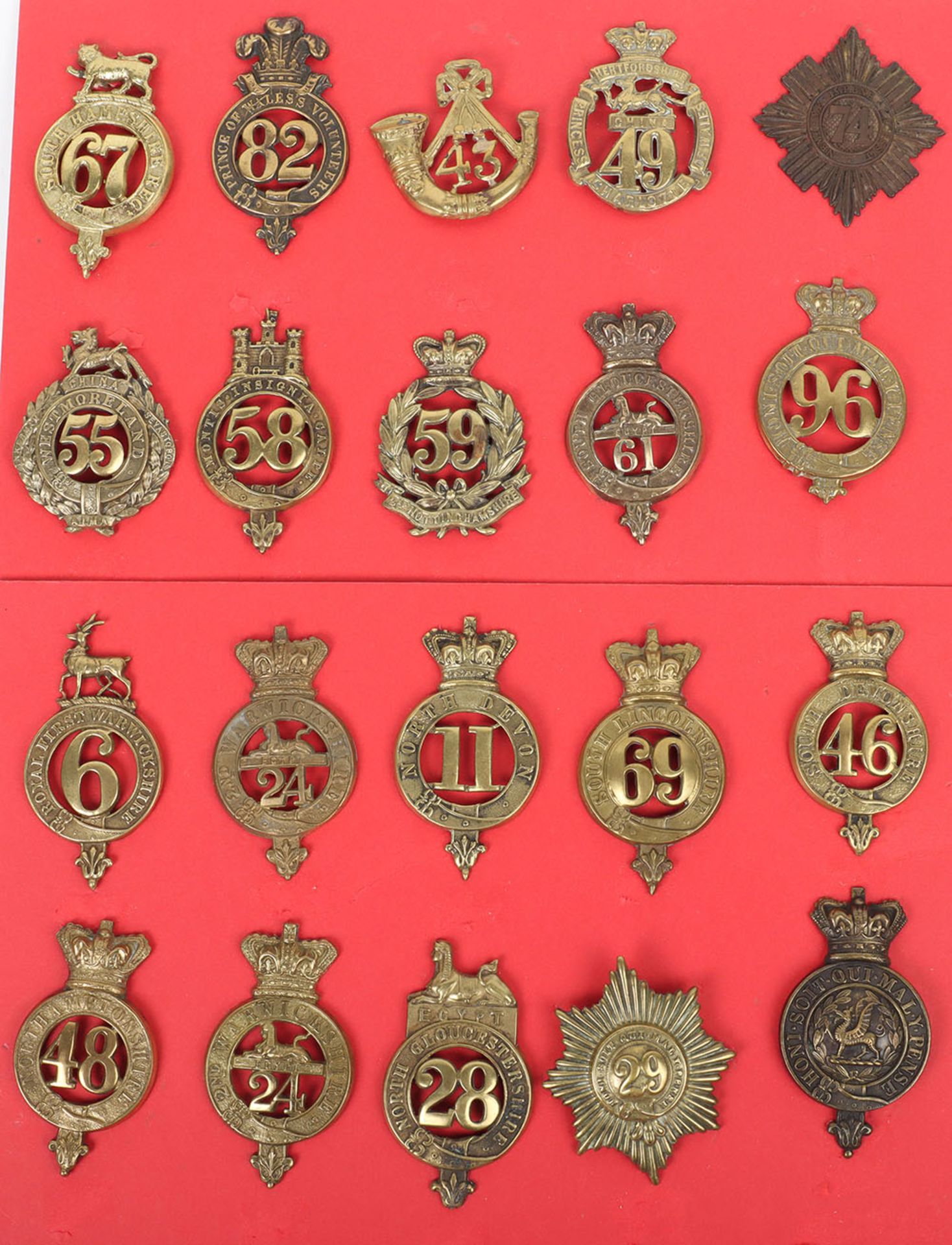 Victorian Glengarry Badges