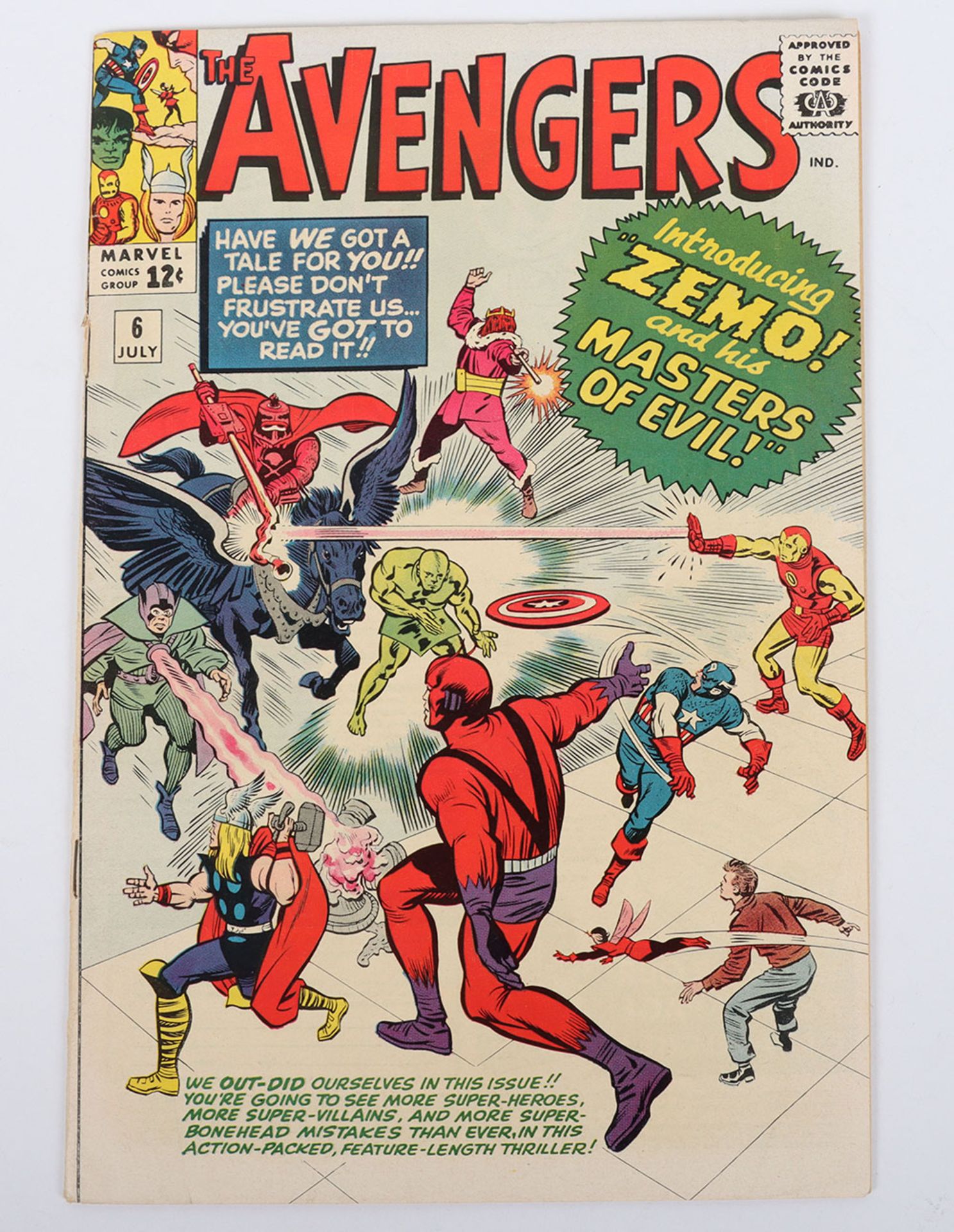 The Avengers No.6  Marvel Silver Age Comics July 1964